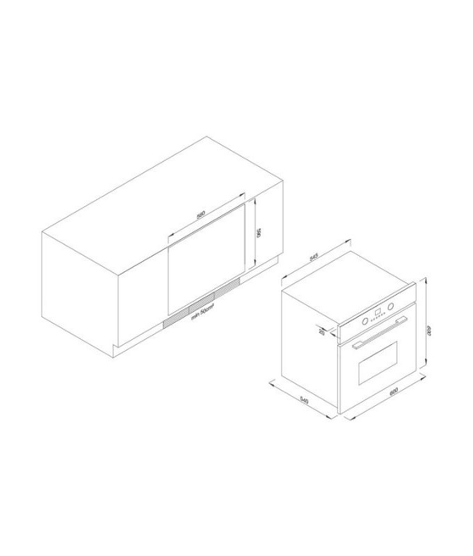 Thiết kế của Lò nướng Malloca EB-56ERCDG-8BC40
