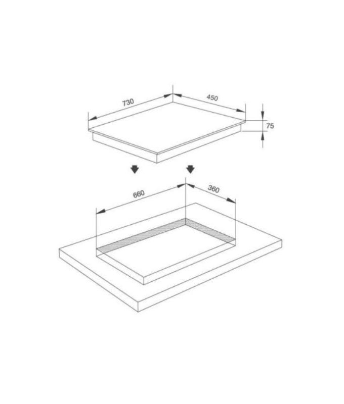 Bếp gas Malloca GHG-733C 3 Thiết kế của Bếp gas Malloca GHG-733C