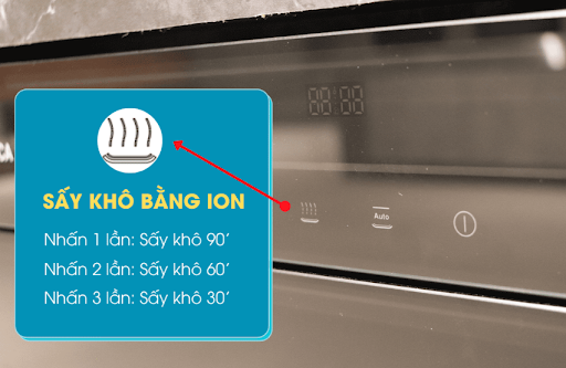 Bảng điều khiển máy sấy bát Malloca MSC-1005 lắp âm