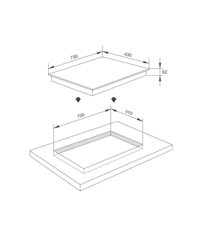 Bếp từ kết hợp hồng ngoại Malloca MH-732 EIR 3 Thiết kế của Bếp từ kết hợp hồng ngoại Malloca MH-732 EIR