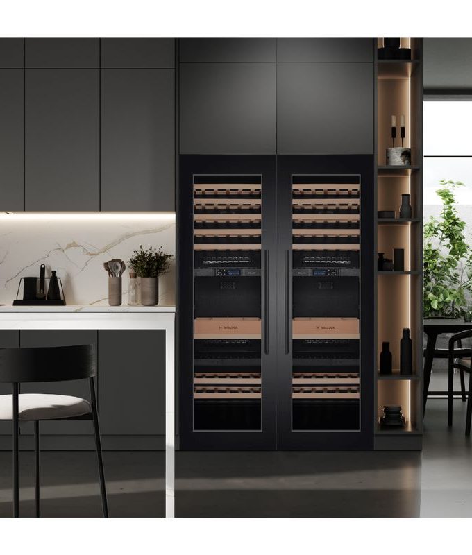 lắp đặt Tủ bảo quản rượu âm tủ Malloca MWC-95BI